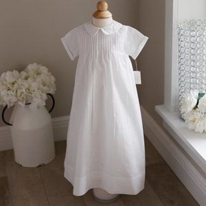Boys Embroidered Collar Special Occasion Gown Set Feltman Brother NB/3 Month NWT
